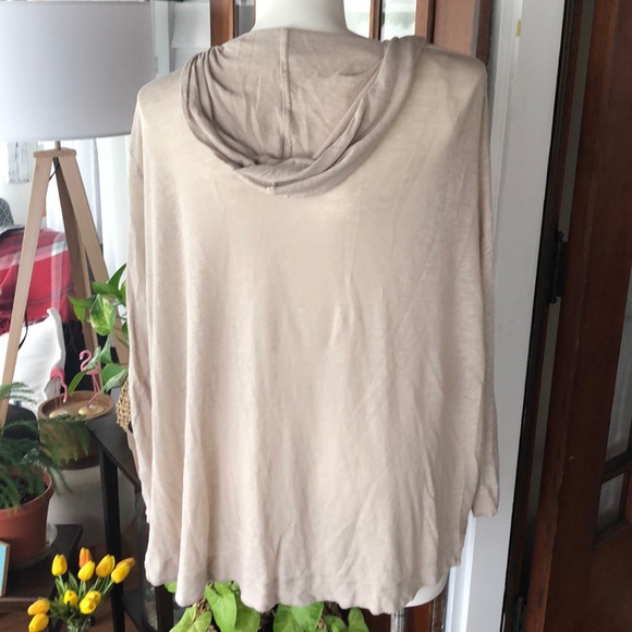 Cynthia Rowley 3x Hoodie Cardi Jacket 100% Linen - Picture 4 of 6